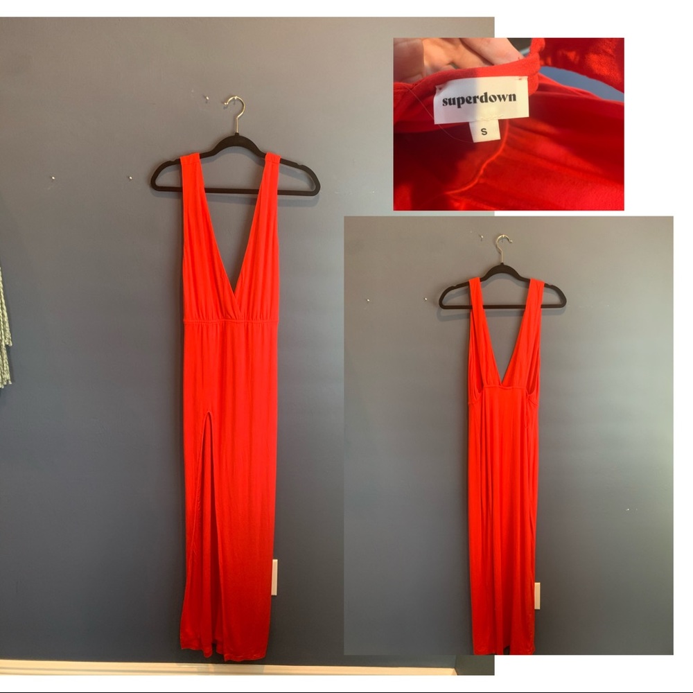 Sexy soft red dress